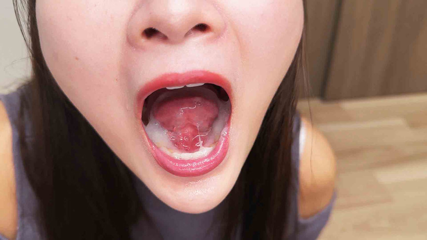 激かわ美女の濃厚ザーメン口内射精ごっくん精飲