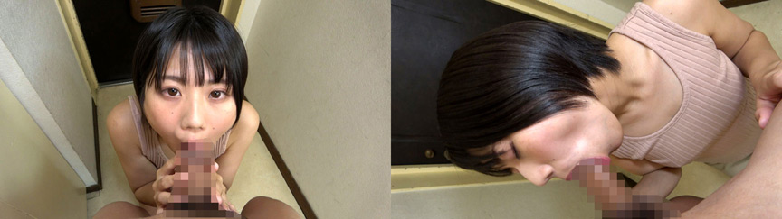 市川りくの着衣個撮フェラ